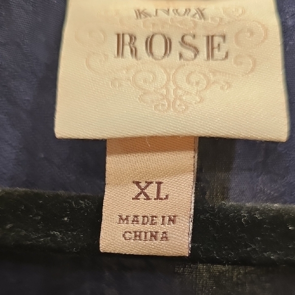 Knox Rose Floral Embroidered Blouse in Deep Blue - Picture 2 of 16